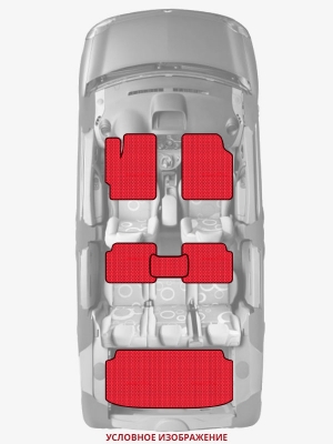 ЭВА коврики «Queen Lux» комплект для Ford Transit (1G)